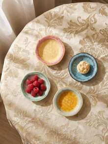 Cirelle 1个陶瓷酱料碟，小巧风味碟，餐厅蘸酱调味碟，火锅家用碟，撞色不规则碟，陶瓷窑烧酱料碟，精致餐具，适合派对和聚会，实用生日礼物，适合圣诞节、万圣节、母亲节、情人节、新年礼物。 - 彩色 - 查看 3