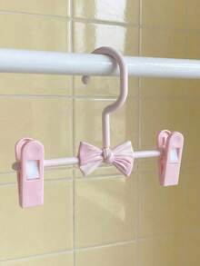 Joivida 5Pcs Premium Selection Of Plastic Non-Marking Clothes Hangers Wholesale, Children's Telescopic Trouser Hangers, Trouser Clips, Household Non-Slip Clothes Hangers - A - View 3