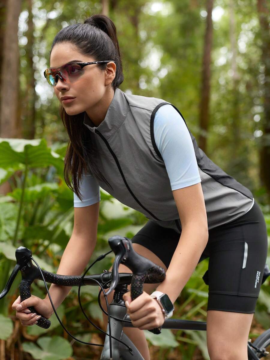 In My Nature 女士户外拉链领背心 - 灰色 - 查看 1