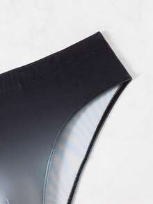 ZELFYO Men's Gradient Color Triangle Swim Trunks For Beach & Vacation - Grey - View 5