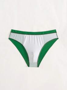 ZELFYO 男士纯色简约日常泳裤 绿色泳裤 男士比基尼泳衣 男士泳裤 男士泳装 - 綠色 - 查看 4