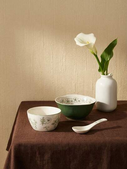 Cirelle SOLECASA High Temperature Fired Ceramic Tableware Bowls, Ideal For Kitchen Soup Bowls, Cereal Bowls, Noodle Bowls, Dessert Bowls, Suitable For Microwaves, Dishwashers, And Ovens