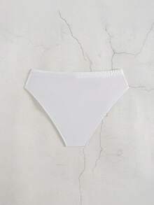 CoralVoy Men's Contrast Color Triangle Swim Trunks For Beach & Vacation Swimwear Red White And Blue Swimsuit Men S Swim Brief Men S G String Swimwear - White - View 2