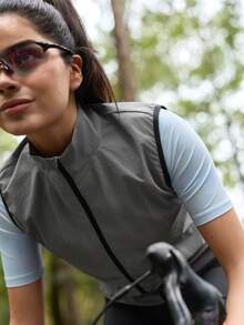 In My Nature 女士户外拉链领背心 - 灰色 - 查看 4