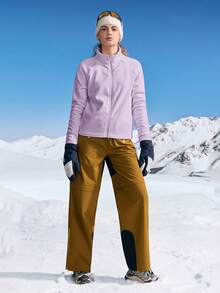 In My Nature Giacca in pile con chiusura lampo e maniche a raglan per abbigliamento sportivo da donna - Viola malva - Visualizzare 4