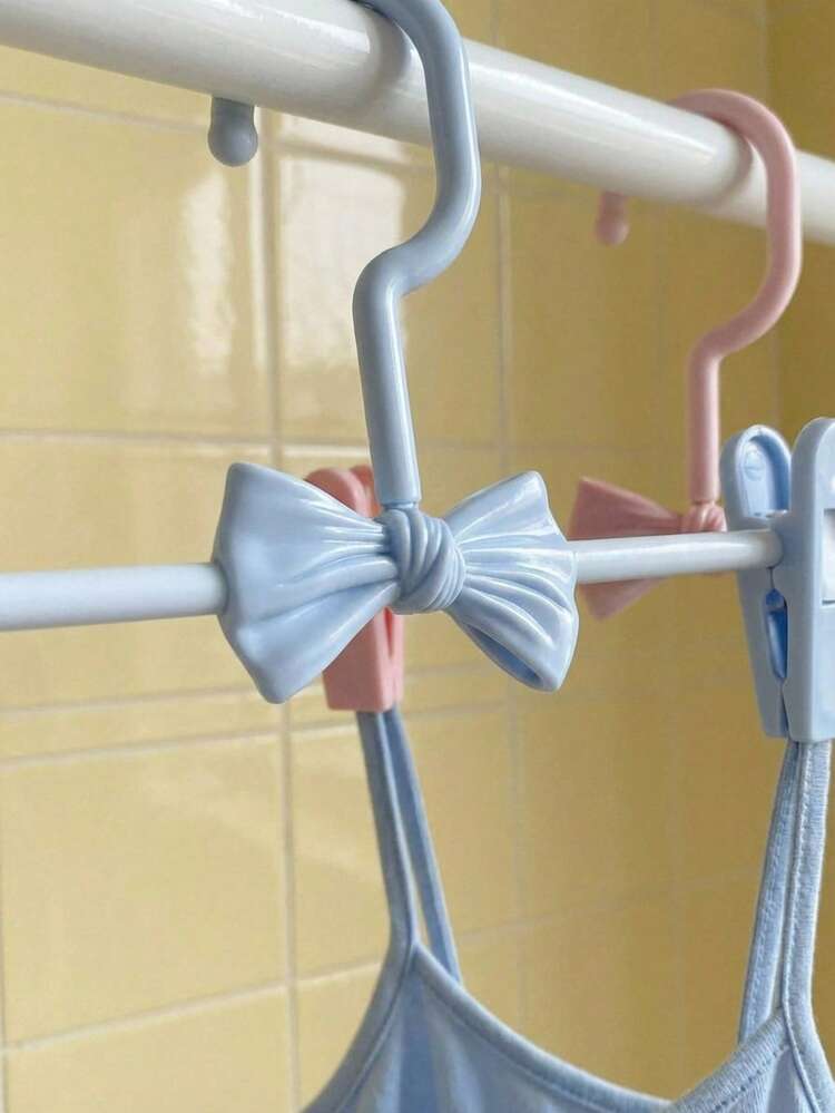 Joivida 5件装精选优质塑料无痕衣架批发，儿童伸缩裤架，裤夹，家用防滑衣架 - A - 查看 6