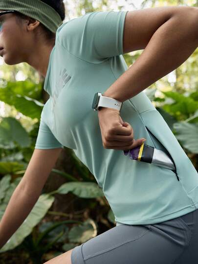 SHEIN In My Nature Women's Casual Outdoor Short Sleeve Sports T-Shirt, Spring/Summer