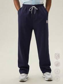 SWAVVY Quần nỉ nam dáng rộng, ống thẳng, quần nỉ nam có dây rút, quần nỉ rộng thùng thình cho nam, quần nỉ kiểu cổ điển, quần nỉ Pro Club. - Màu xanh hải quân - Xem 4