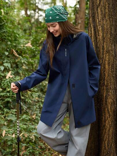 In My Nature 女士极简纯色连帽休闲外套