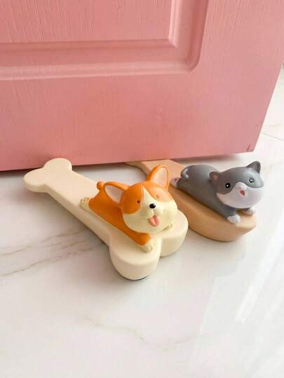 Joivida Cute Animal Door Gap Stopper - Durable Plastic Draft Blocker With Cat, Bear, Rabbit Designs, Decorative & Functional Under Door Guard For Home, Office, Outdoor Use, Pet-Friendly Door Seal Strip.