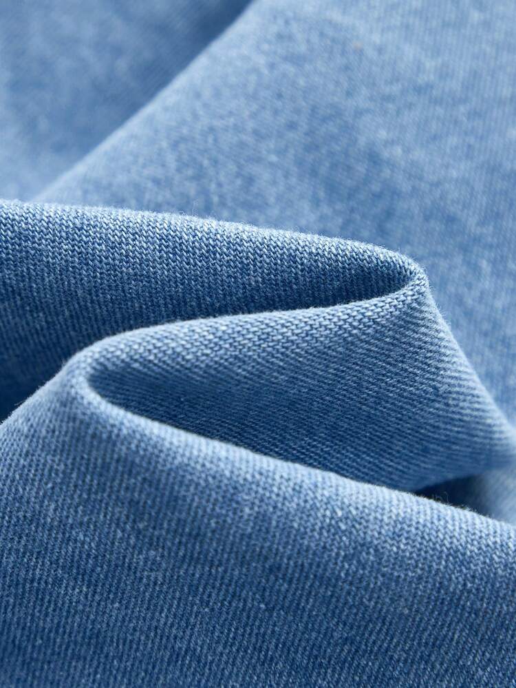 SHEIN Maija Women's Light Blue Denim Vest With Exquisite Embroidery , Summer Vacation, Summer Top, Beach Vacation For Women