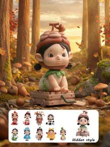 POKOJA LAND 盲盒（非毛绒填充），1个热门“野外探险”系列盲盒人偶，Q版人物手办，包含9款常规造型和1款隐藏惊喜，自然主题收藏艺术玩具，适合桌面摆件、家居装饰和派对礼品，是馈赠亲朋好友的完美节日礼物，也是送给收藏家和爱好者的绝佳情人节礼物。 - 潮玩盲盒 - 查看 13