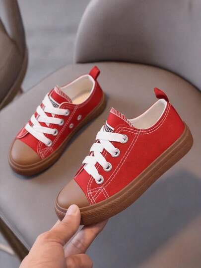 tenis lona niño niña unisex casual urbano moda zapatillas confort para caminar gym 12mx-21mx primeros pasos a 10 años escolar con suela liga rojo blanco negro azul marino camel