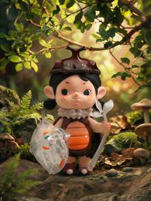 POKOJA LAND 盲盒（非毛绒填充），1个热门“野外探险”系列盲盒人偶，Q版人物手办，包含9款常规造型和1款隐藏惊喜，自然主题收藏艺术玩具，适合桌面摆件、家居装饰和派对礼品，是馈赠亲朋好友的完美节日礼物，也是送给收藏家和爱好者的绝佳情人节礼物。 - 潮玩盲盒 - 查看 11