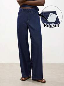 Maija Women's Casual Backless Tie Denim Vest And Pants Set, Summer - Dark Wash - View 6