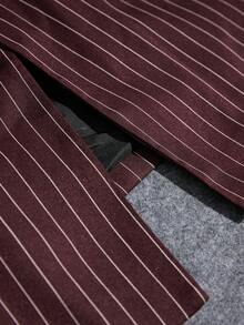 Aveloria Modichic 新款酒红色收腰条纹修身西装外套，女士通勤时尚之选 - 彩色 - 查看 7