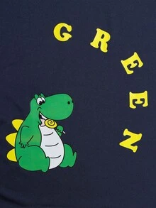 Pijama Infantil para Niño Primavera/Verano 3 Piezas Camiseta de Manga Corta + Pantalón Largo + Short | Suave y Cómodo para Dormir y Estar en Casa - Azul marino - Ver 8