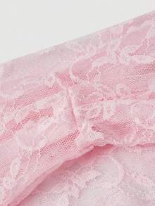 SHEIN MOD 1pc Solid Color Lace Sleeveless Elegant Summer Camisole For Women,Pink Top - Pink - View 3