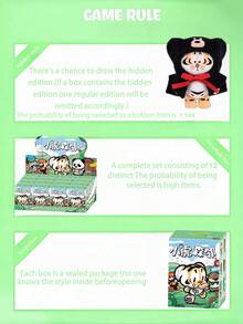 POKOJA LAND Blind Box Collectible Figurine Gift, Cute Decor, 1pc "Forest Animal Crew" Series Blind Box Figure, Outdoor-Themed Animal Figurine With 12 Regular Styles & 1 Hidden Surprise, Collectible Art Doll Featuring Textured Finishes - Tide play blind box - View 6