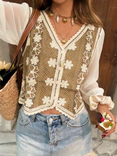 Blusa de Mujer Inspirada en Ropa India, Blusa Casual, Tejida, Cómoda,Blusas