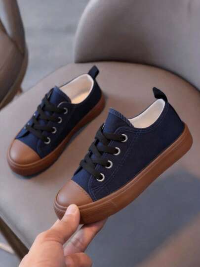 tenis lona niño niña unisex casual urbano moda zapatillas confort para caminar gym 12mx-21mx primeros pasos a 10 años escolar con suela liga rojo blanco negro azul marino camel