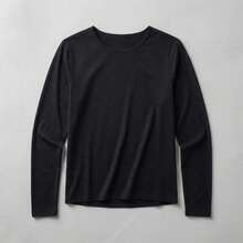Blusa Básica Manga Larga Mujer - Negro - Ver 4