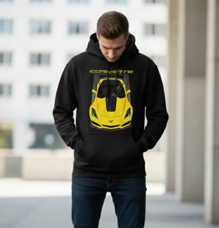 HODDIE FOR MEN - 黑色 - 查看 2