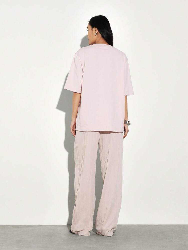 KSTM Women's Pleated Straight Leg Pants Wide Leg Trousers Casual Loose Fit Palazzo Pants Spring Summer Fashion Bottoms