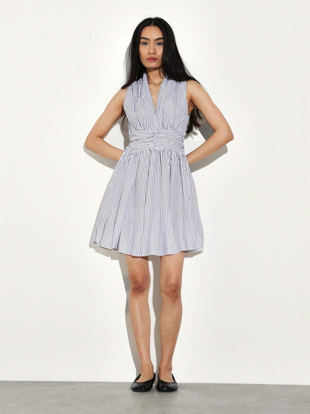 casual mini wrap dress Licupiee Summer Casual Wrap Dress for Women Boho Floral Printed Ruffle  Short Sleeve V-Neck Party Mini Dress