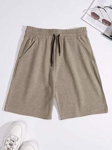 EURMUSE 100%Cotton 2pcs/Set Men's Waffle Fabric Basic Shorts - Multicolor - View 4
