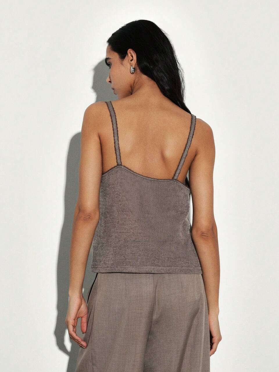 KSTM Women's Ribbed Knit Tank Top V Neck Sleeveless Camisole Casual Summer Basic Layering Top Relaxed Fit Everyday Essential