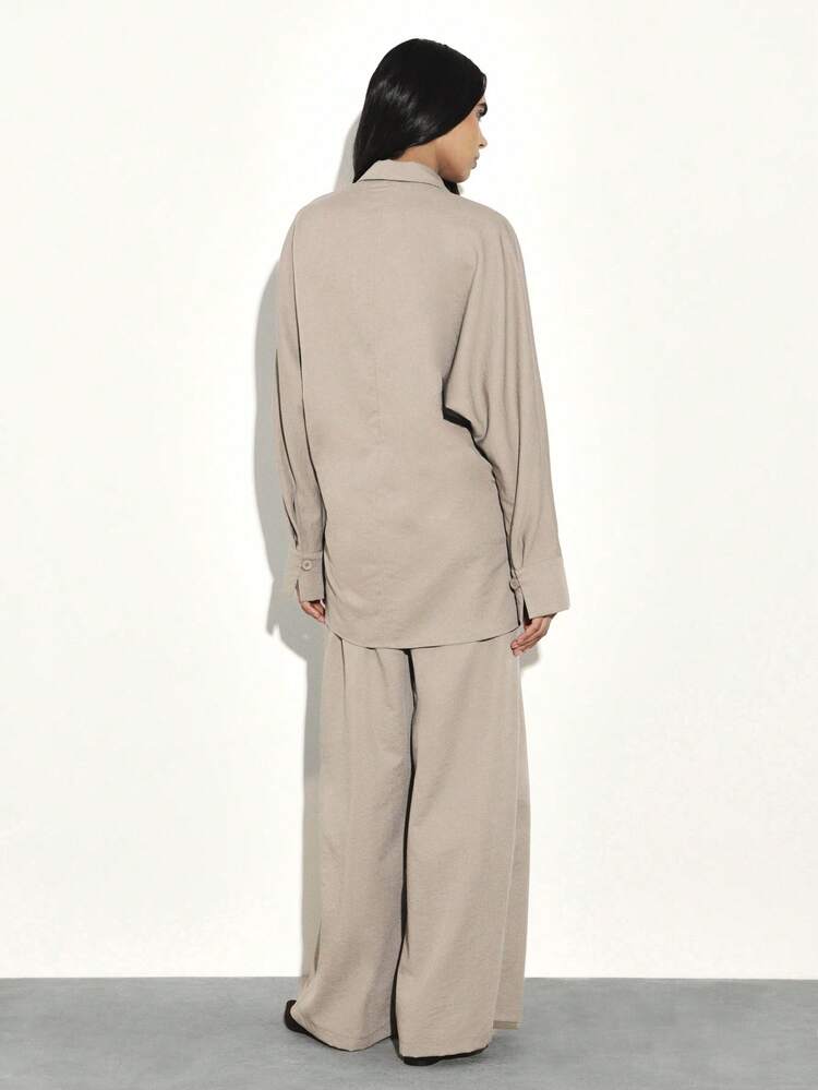 KSTM Women's Relaxed Wide Leg Pants High Waisted Palazzo Trousers Casual Loose Fit Flowy Bottoms Office Wear