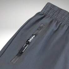 Short deportivo para GYM de entrenamiento 1pz para hombre - Flexible y ligero para entrenamiento. - GRIS - Ver 2