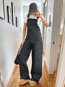 EURMUSE 100%纯棉女士休闲牛仔连体裤 - 彩色 - 查看 2