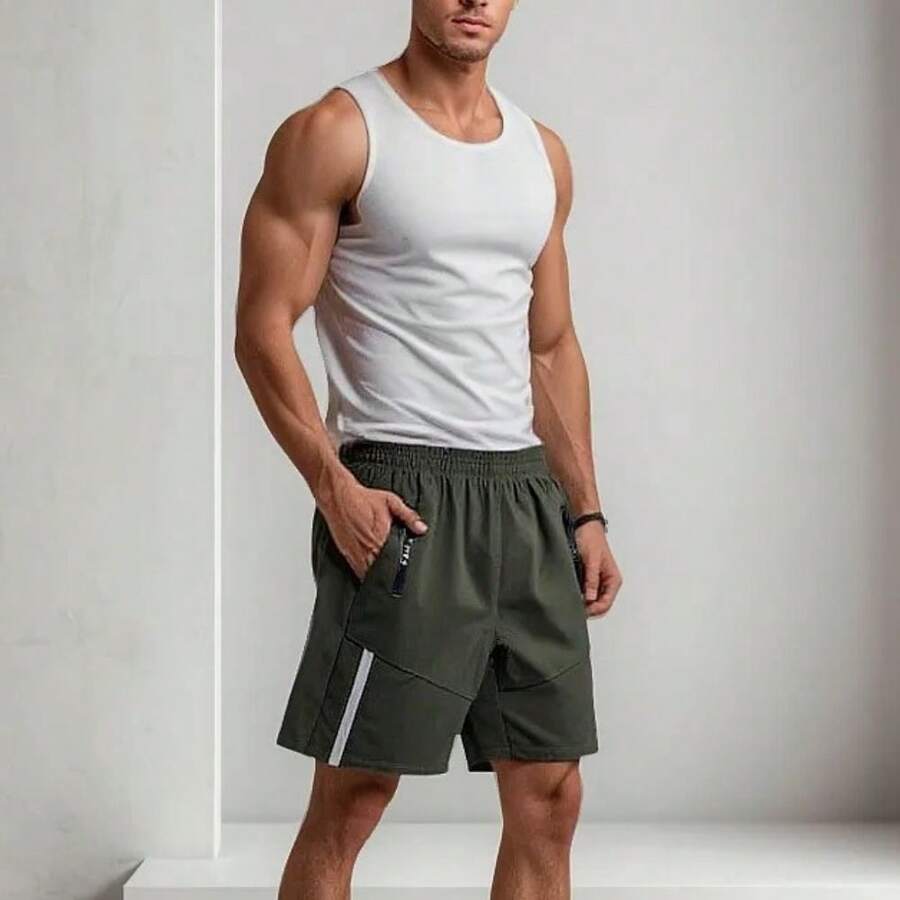 GYM 1 Pcs Training Short For Men - And Light For Training. - VERDE - View 1