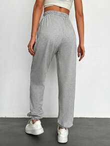 EURMUSE Women's Drawstring Joggers - Grey - View 2