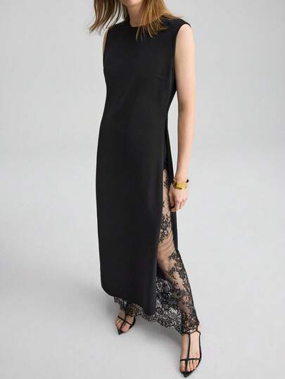 Ontre Women's Asymmetric Sleeveless Blouse, Comfortable Woven Fabric, Loose Fit, Modern Urban Chic, Business Casual Office Wear, Versatile Spring/Summer, Elegant Wedding Guest Attire, Minimalist Luxurious Quality, 4-Season Wardrobe Essential