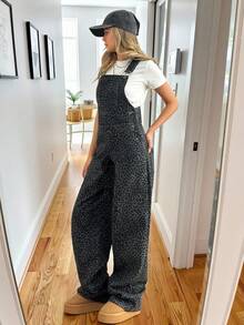 EURMUSE 100%纯棉女士休闲牛仔连体裤 - 彩色 - 查看 3