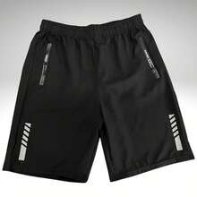 Short deportivo para GYM de entrenamiento 1pz para hombre - Flexible y ligero para entrenamiento. - NEGRO - Ver 4