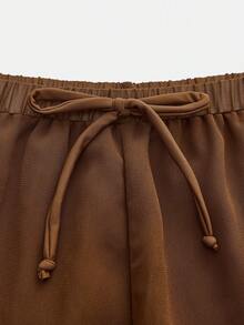 Maija Women's Striped Bikini Set For Beach Vacation - Brown - View 4