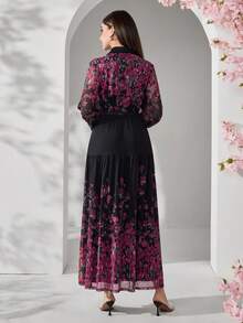 Veilorie 新款收腰浪漫优雅碎花沙滩度假连衣裙 - 彩色 - 查看 7