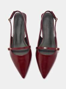 CUCCOO CURVES Women's Fashion Versatile Commuter Wide Fit Flats - Red - View 10