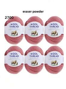 6 Sợi len lông cừu Merino Úc 300g 70% len Merino 30% sợi chống xù mềm mại thoải mái thoáng khí màu sắc rực rỡ dùng để đan áo len, áo vest, đồ thủ công mỹ nghệ, đồ dùng thủ công DIY - gói 6 quả bóng - Xem 26