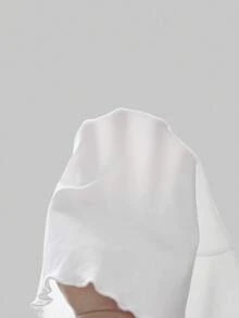 ROMWE Goth 暗黑洛丽塔性感风格剑与花卉印花蕾丝边修身女式T恤 - 白色 - 查看 6