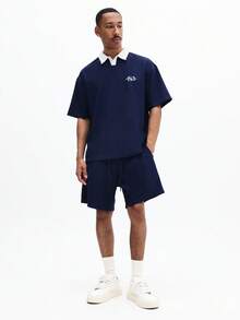 SUMWON Men Polo Co-Ords - Blue - View 1