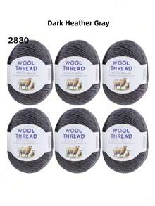 6 Sợi len lông cừu Merino Úc 300g 70% len Merino 30% sợi chống xù mềm mại thoải mái thoáng khí màu sắc rực rỡ dùng để đan áo len, áo vest, đồ thủ công mỹ nghệ, đồ dùng thủ công DIY - gói 6 quả bóng - Xem 51