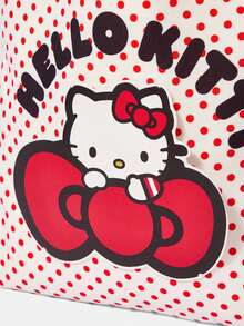 HELLO KITTY AND FRIENDS | SHEIN Tas Kanvas Bordir Kartun Lucu yang Modis - Merah muda E - View 3
