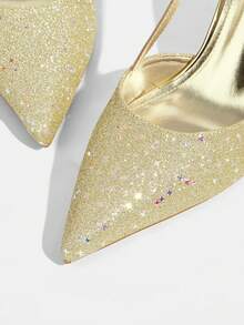 CUCCOO TILAWA Nuevos zapatos de tacón elegantes de punta fina para primavera - Dorado - Ver 10