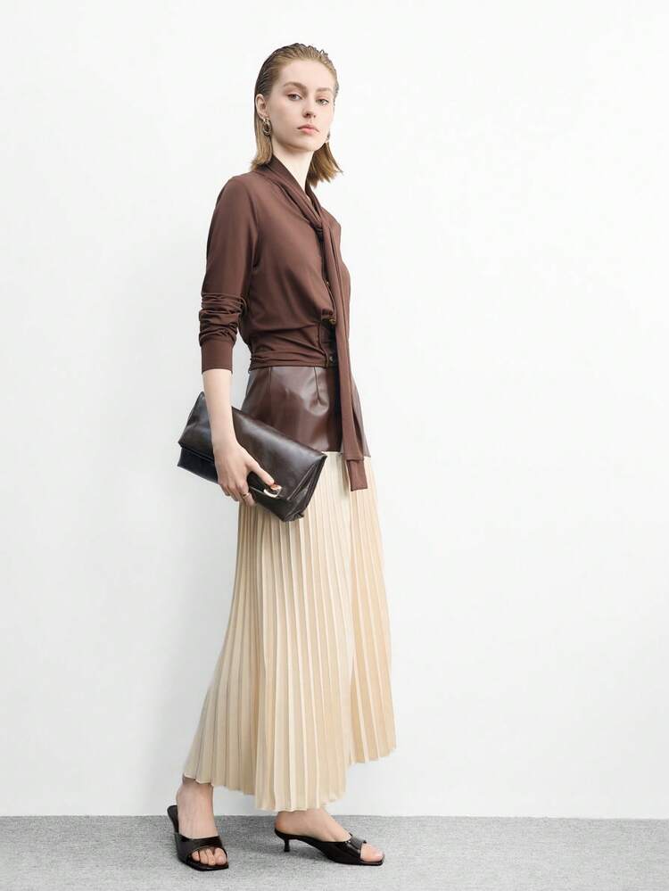 CUCCOO BIZCHIC Women Shoes Spring And Summer New Brown One-Piece Open-Toed Women's High-Heeled Sandals Slippers Simple, Fashionable And Comfortable Versatile Commuter Women's Sandals Women's Shoes