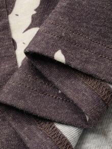 DAZY Women's Sleeveless Allover Print Casual Comfortable Breathable Nightgown - Apricot - View 7